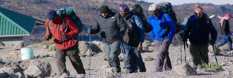 Barafu Camp 4673m to Uhuru peak 5,895 m to Mweka Camp (3100 m)