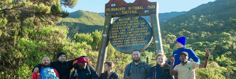 Machame Camp 2835M to Shira Camp (3,750 M): 4-6 hours walking